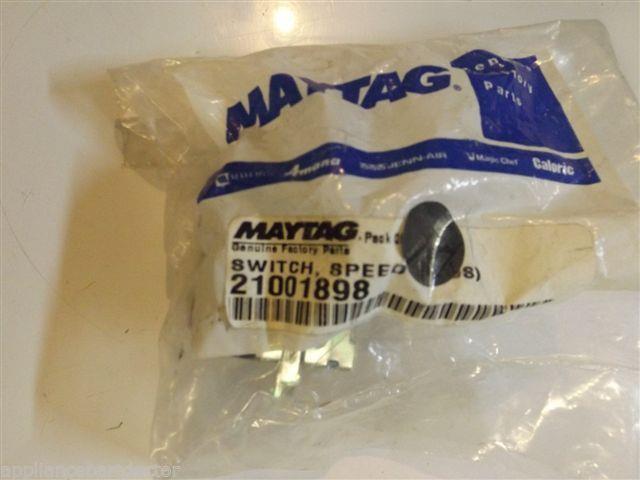 Maytag Washer 21001898 Switch, Speed (3 Pos) NEW IN BOX Maytag Washer 21001898 Switch, Speed (3 Pos) NEW IN BOX
